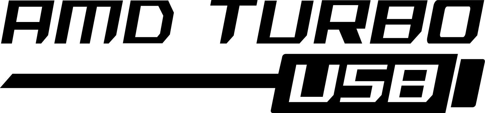 Msi Amd Turbo Usb Logo - Amd Turbo Core (1588x370), Png Download