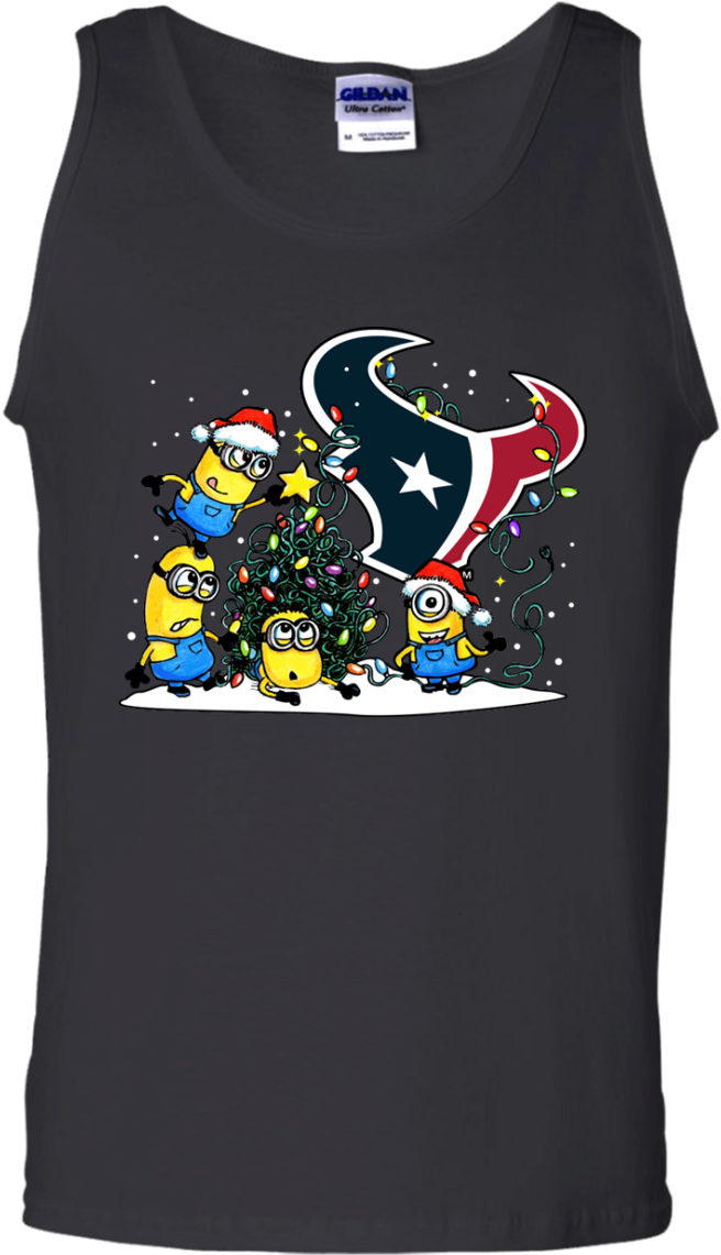 Houston Texans Shirts Minions Merry Christmas Texans - Help More Bees Plant More Trees (1155x1155), Png Download