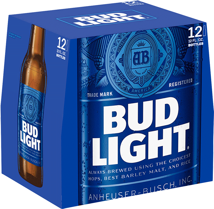 Bud Light Aluminum Bottle 12 Pack (750x1050), Png Download
