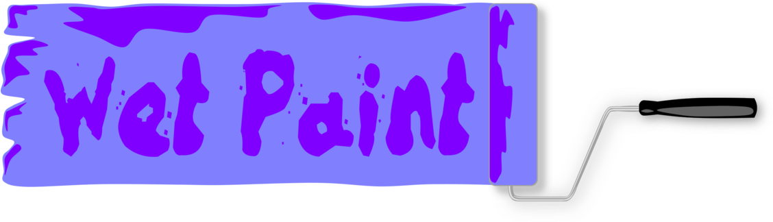 Logo Brand Paint Pdf Color - Wet Paint Sign (1141x340), Png Download