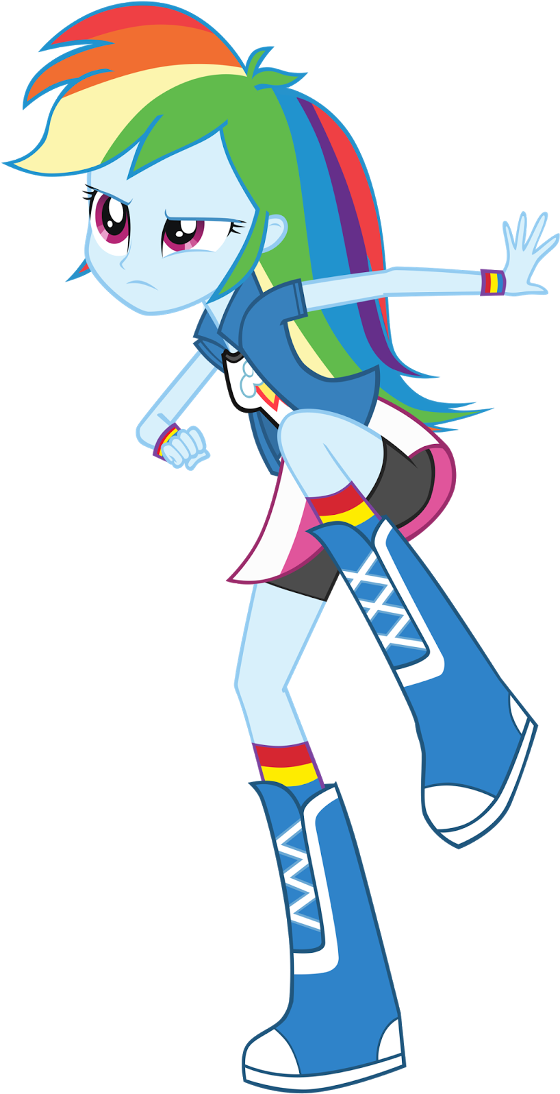 Clothes, Equestria Girls, Rainbow Dash, Safe, Shorts, - Equestria Girl Rainbow Dash Png (825x1600), Png Download