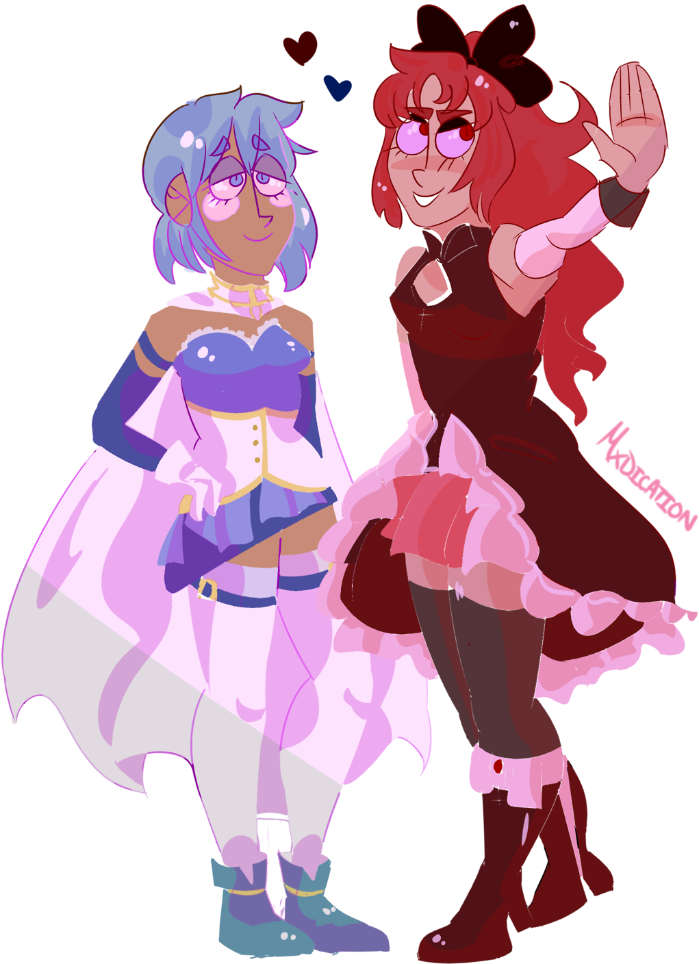 Art Tag Madoka Magica Pmmm Kyosaya Sayaka Miki Kyoko - Tumblr (1280x1633), Png Download