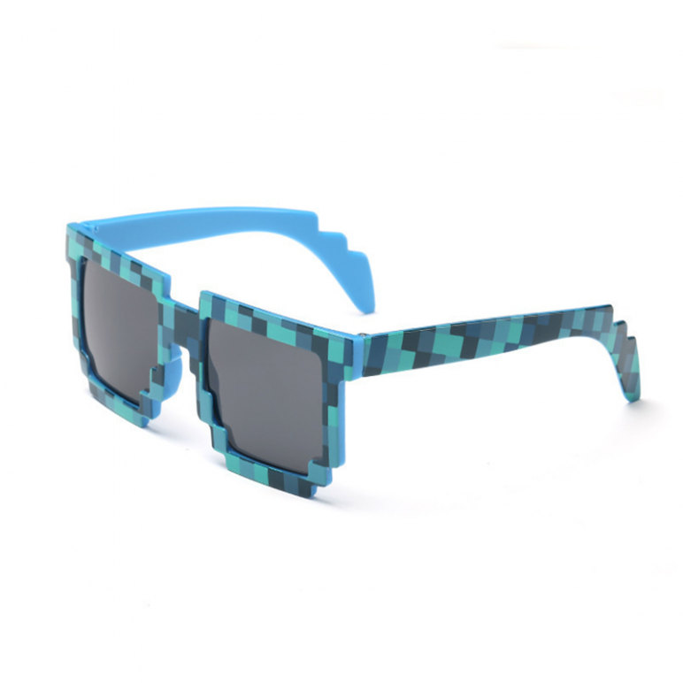 Retro Mosaic Sunglass Novelty Gamer Uv400 Pixel Unisex (771x1000), Png Download