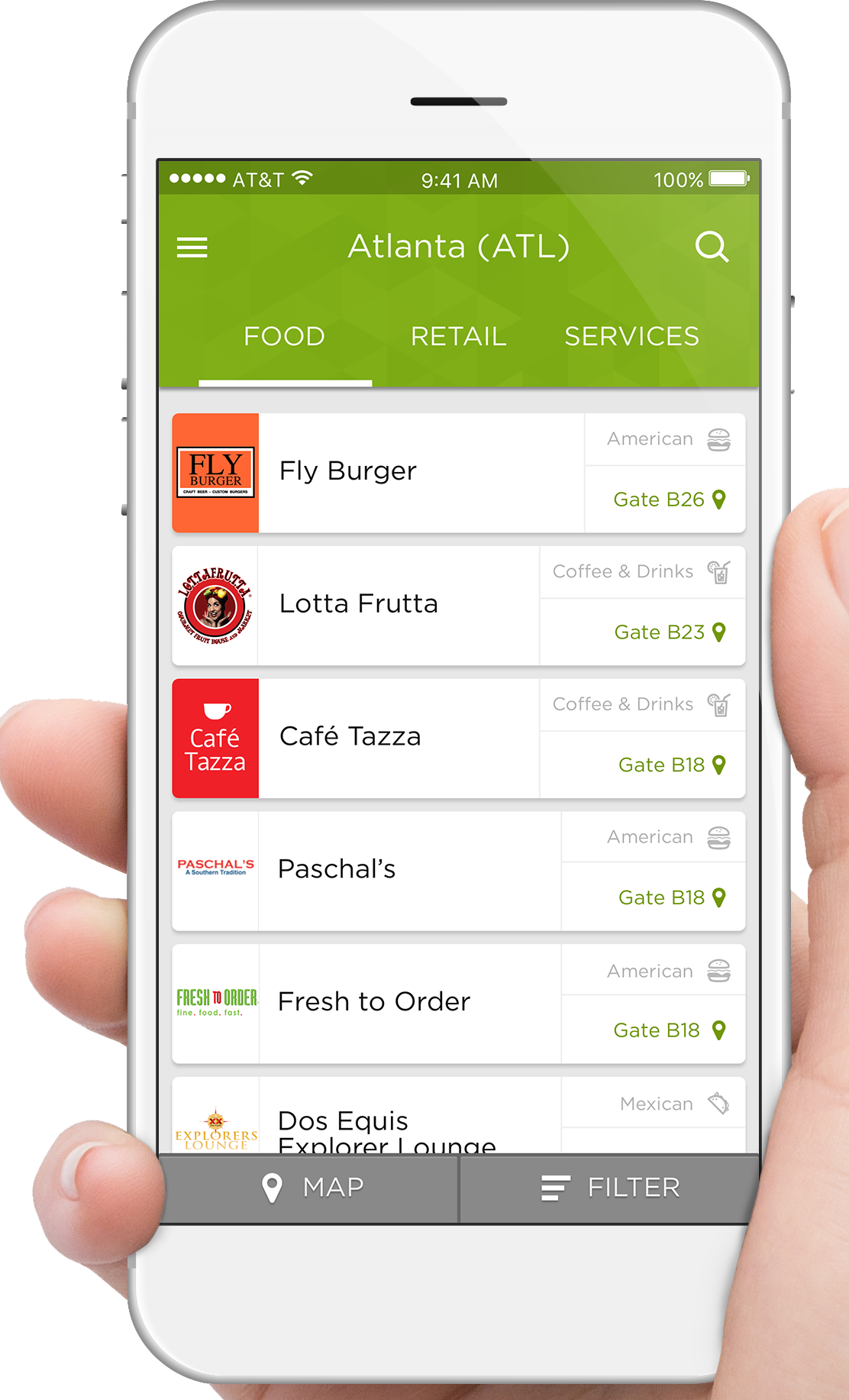 Airport Concessionaire Concessions International Teams - Hartsfield-jackson Atlanta International Airport (1112x1833), Png Download
