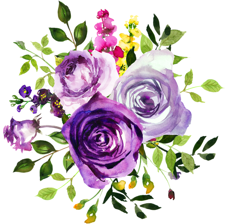 Go To Image - Purple Rose Flower Png (800x800), Png Download
