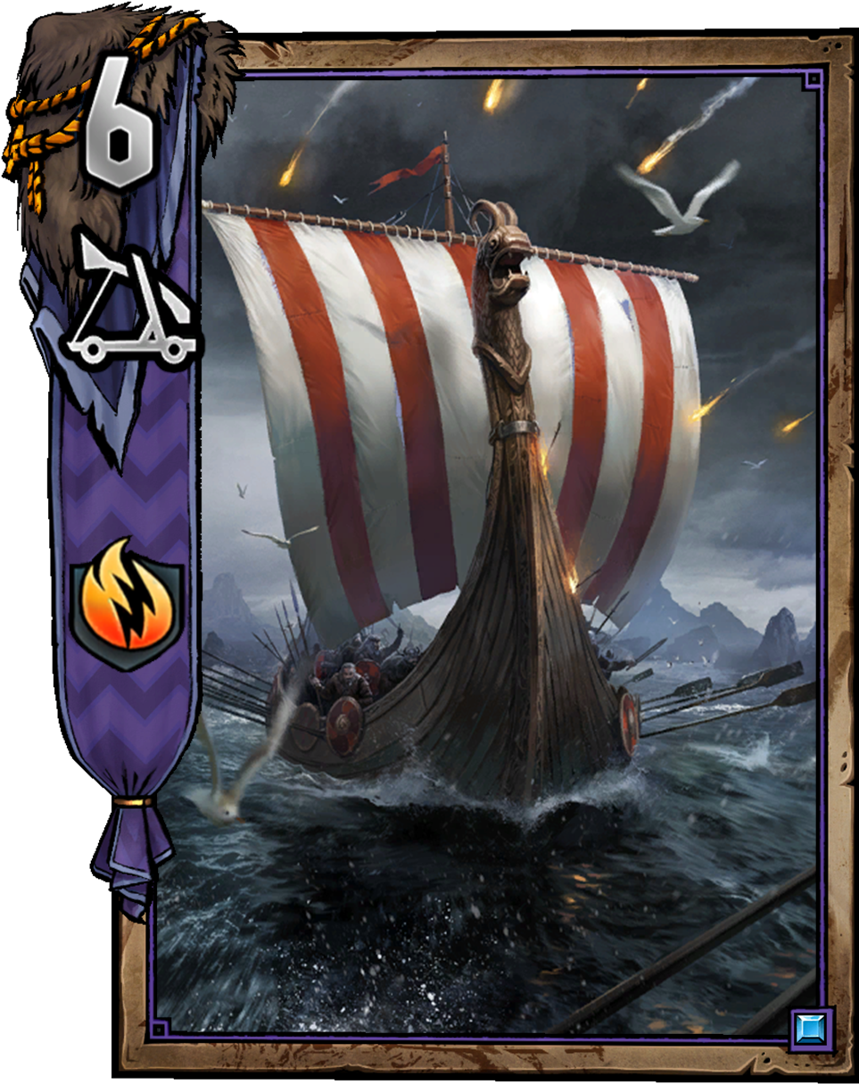 War Longship - Drakkar Skellige (1071x1448), Png Download