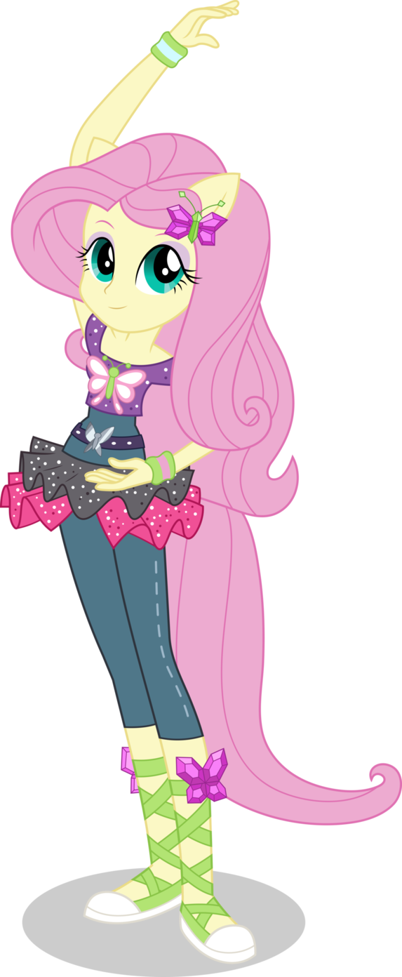 Fluttershy Images Dance Magic Fluttershy By Icantunloveyou - My Little Pony Equestria Girls Dance Magic Fluttershy (573x1392), Png Download