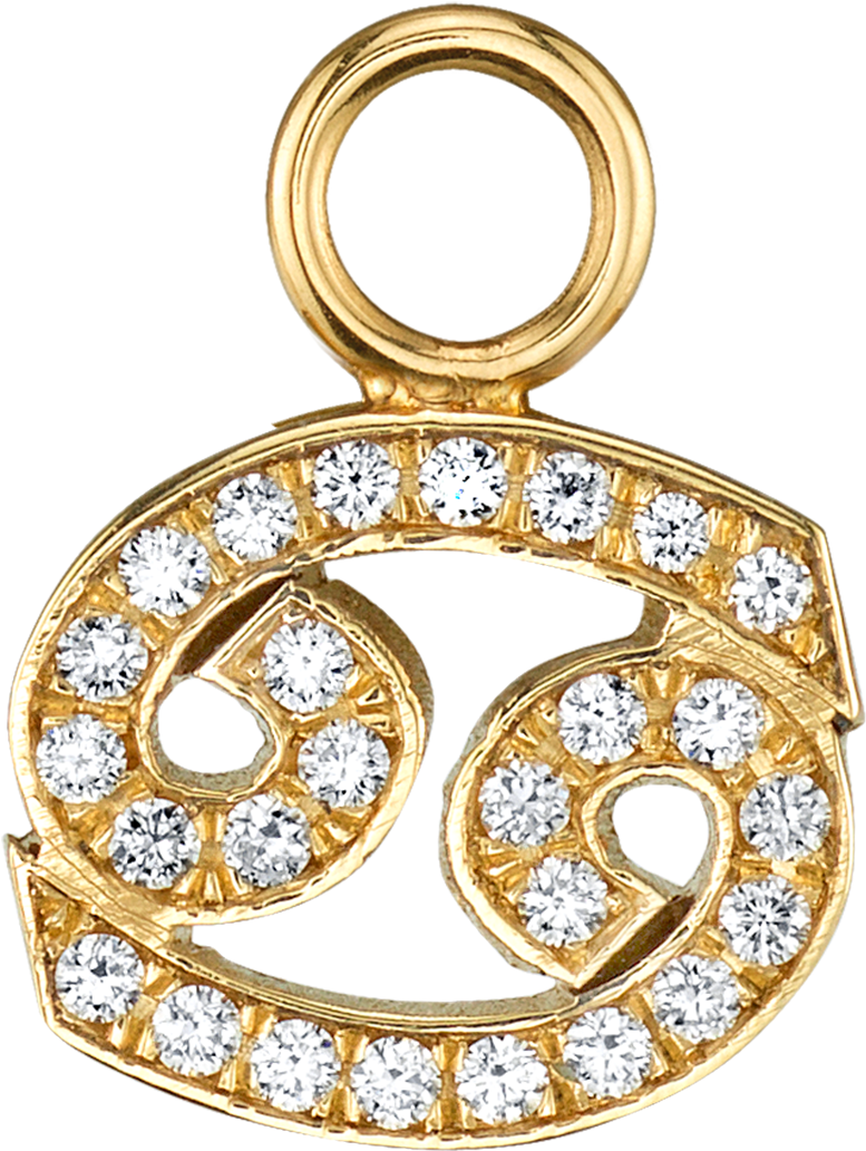 Diamond Zodiac Hoop Charm - Ring (1800x1800), Png Download