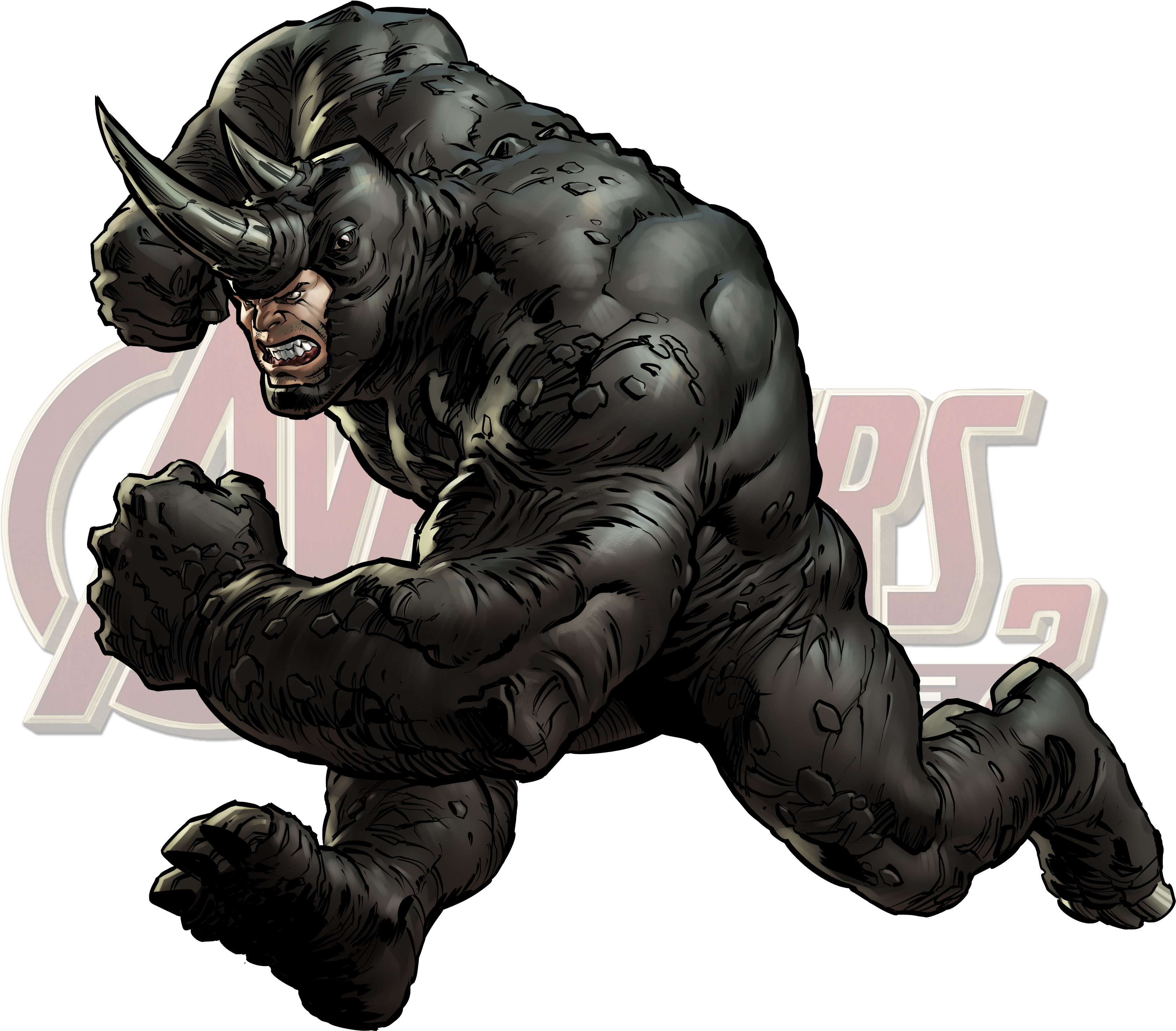 Icon Rhino - Marvel Avengers Alliance Rhino Png (3512x3300), Png Download