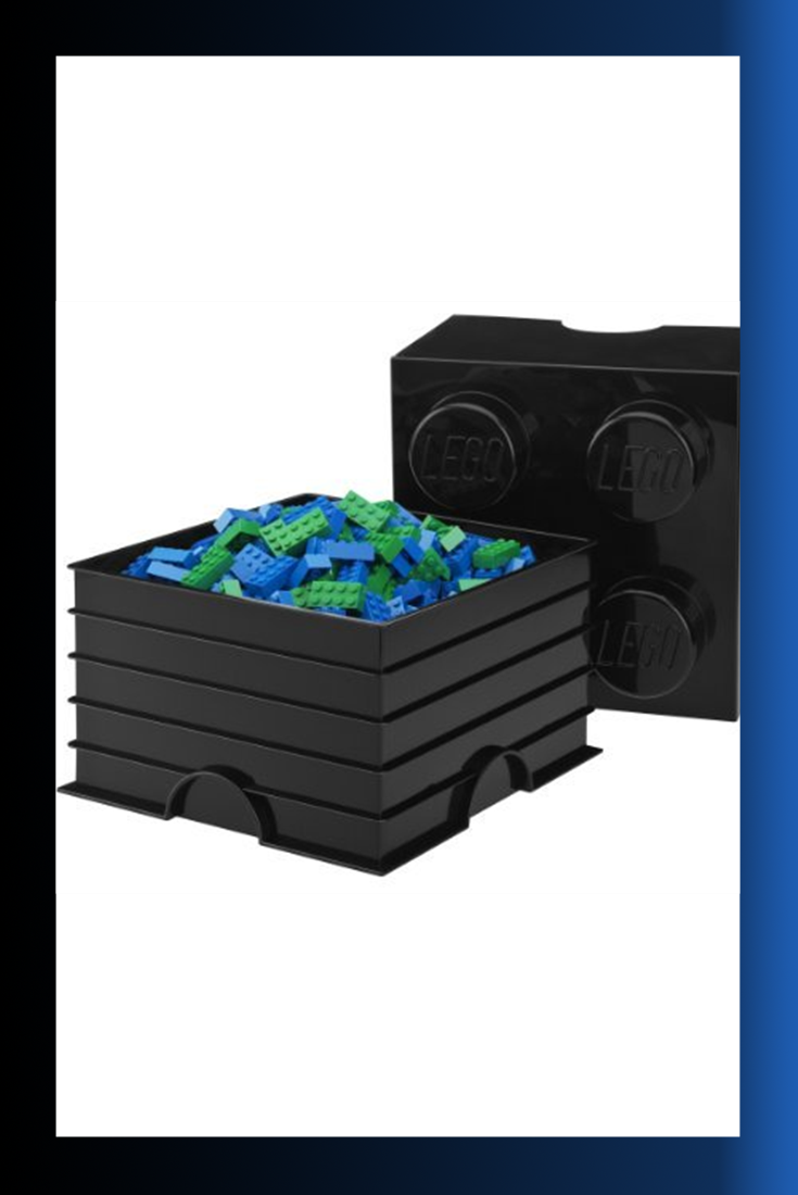 Lego Storage Brick 8 Yellow - Lego Storage Brick 8, Light Blue (735x1100), Png Download