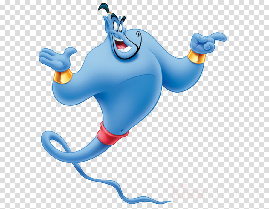 Genie Disney Clipart Genie Princess Jasmine Jafar - Genie Aladdin Transparent (900x700), Png Download
