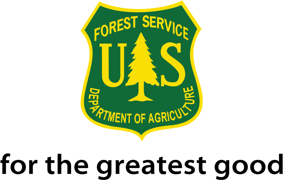 1 Logo Standard Blk Tag - Us Forest Service (1000x635), Png Download