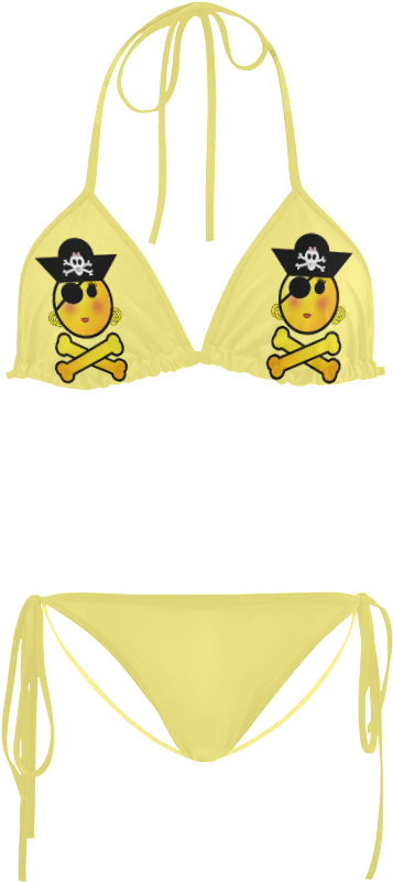 Smiley Emoji Girl Custom Bikini Swimsuit - Bedlington Terrier Dog Custom Bikini Swimsuit (1000x1000), Png Download