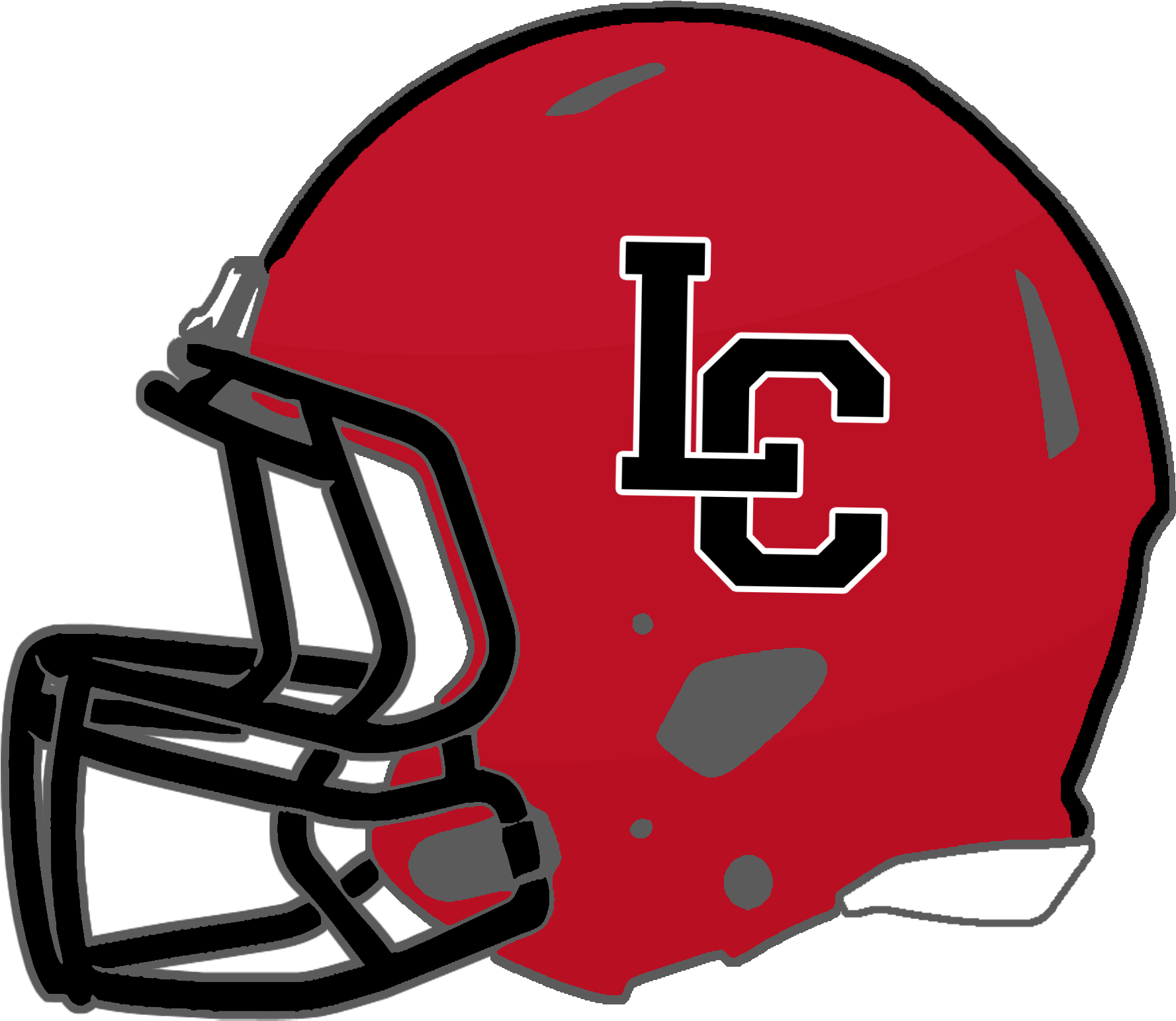 Leflore County Tigers - Oak Grove High School Football Helmet (1800x1565), Png Download