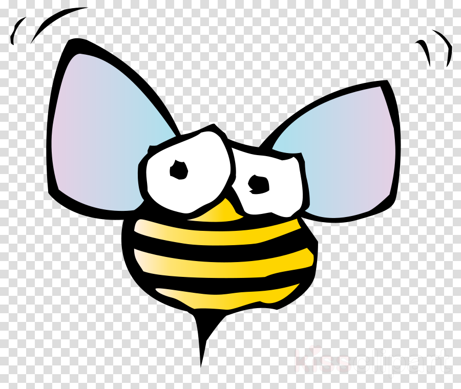 Bugs Cartoon Clipart Bugs Bunny Insect Clip Art - Bee Png Clipart White And Black (900x760), Png Download