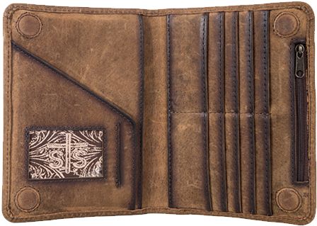 Aqha Brown Magnetic Wallet - Wallet (700x700), Png Download