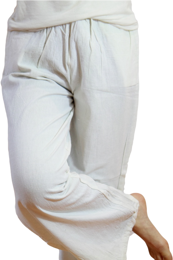 Ladies' Wide Leg Casual Linen Pants White Fairtrade - Pajamas (1280x853), Png Download