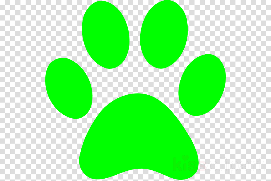 Blues Clues Paw Pring Clipart Giant Panda Paw Clip - Cat Paw Silhouette (900x600), Png Download
