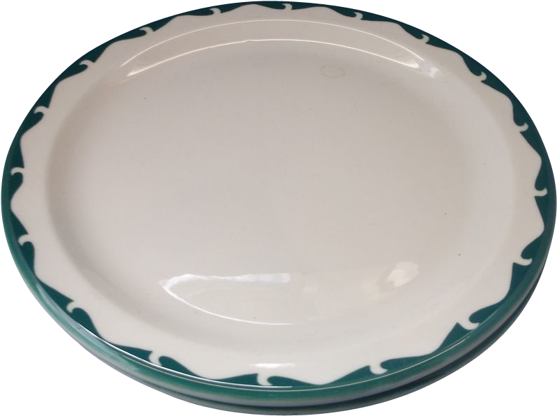 Sterling China Restaurant Ware Green Scrolls Crest - Great Wall Of China (798x798), Png Download