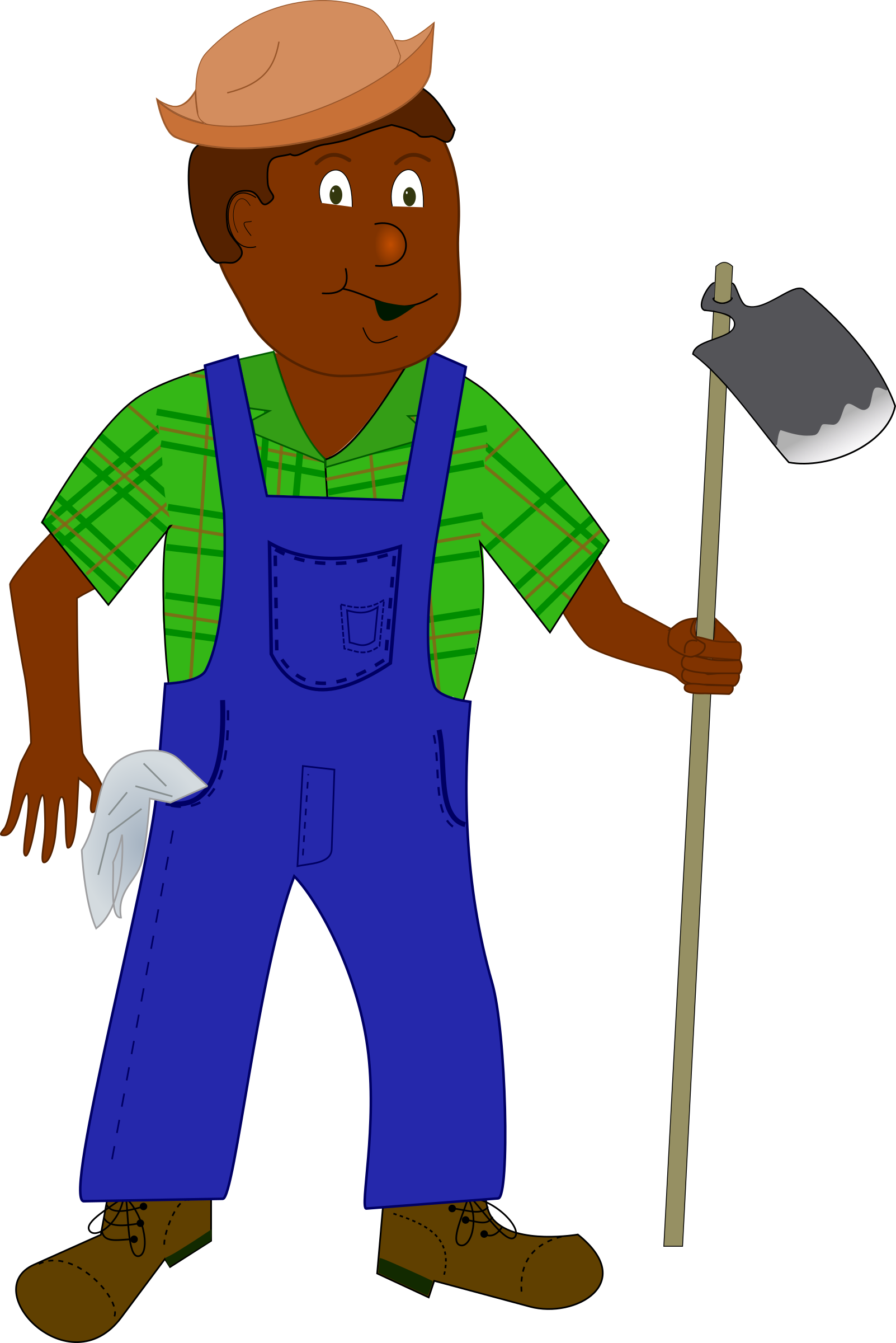 Big Image - African Farmer Clipart (1602x2400), Png Download