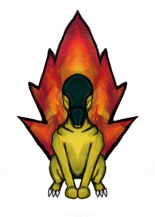 #pokémon #fanart #yoarte #pokemonfanart #generation - Cyndaquil (500x701), Png Download