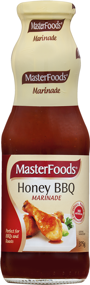 Honey Barbeque Marinade - Masterfoods Honey Bbq Chicken (323x1000), Png Download