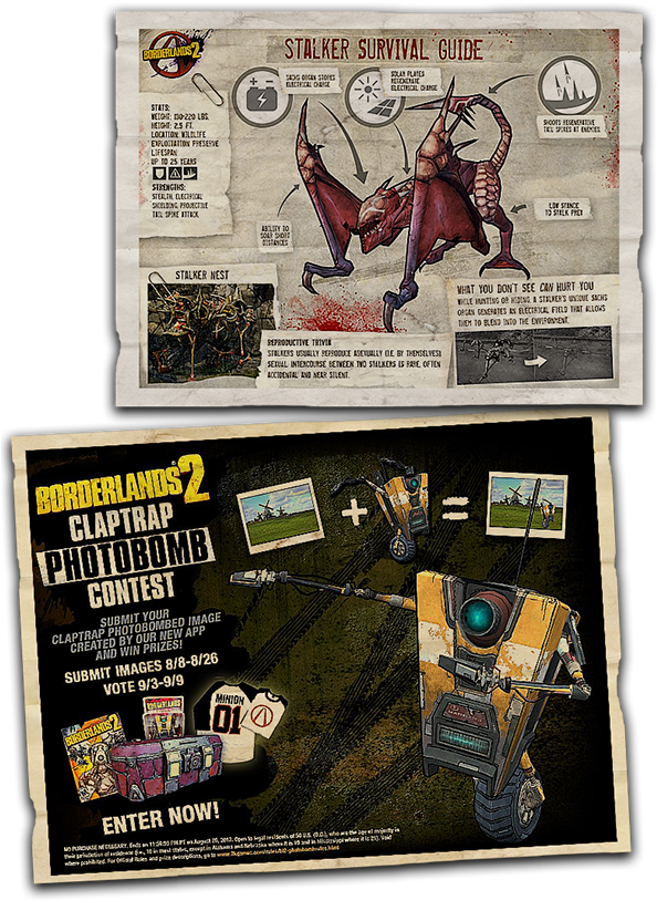 Borderlands 2 Social Campaign Case Study - Borderlands 2 Stalker Enemy (600x812), Png Download
