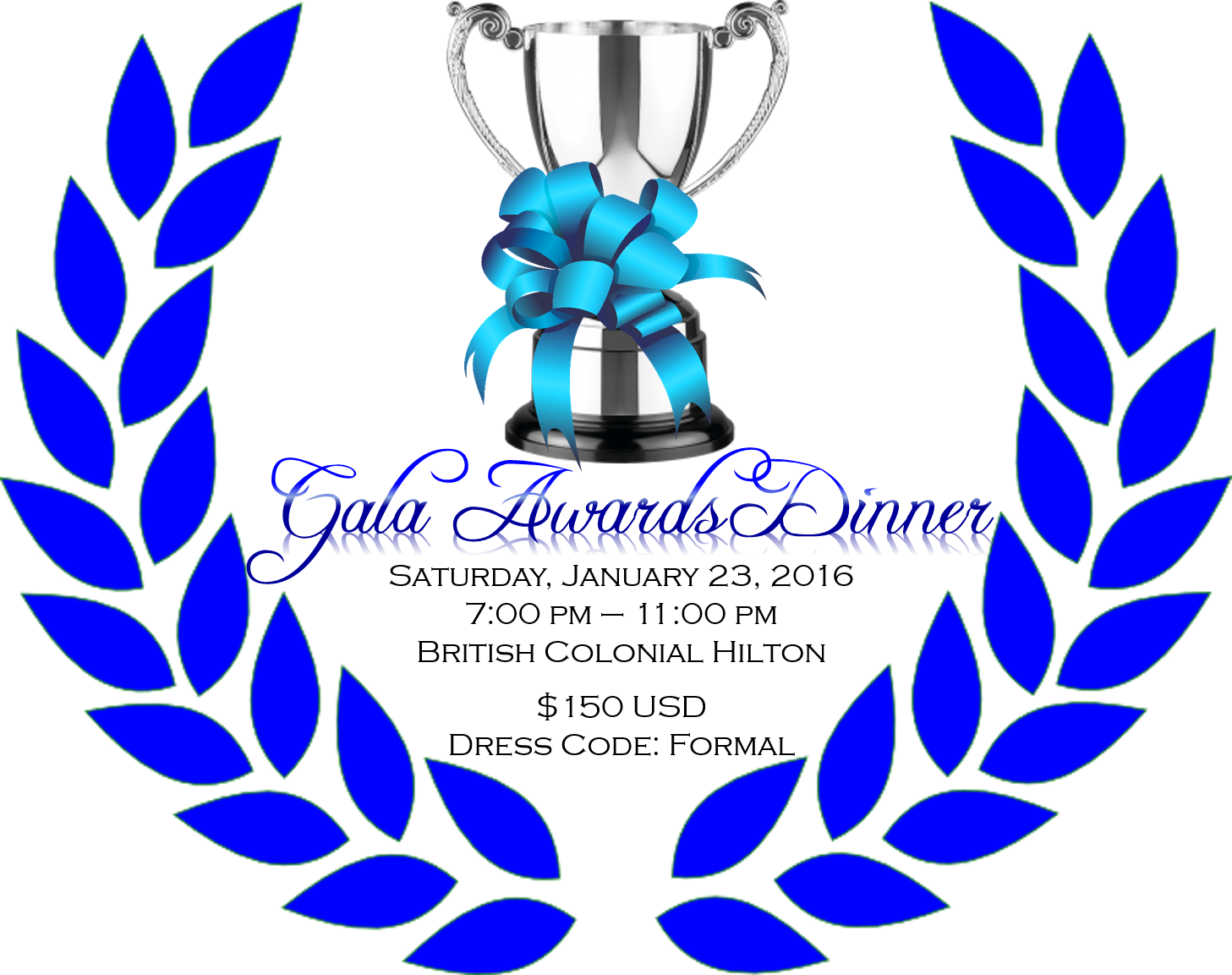 Awards Dinner - Laurel Wreath Gold Png (1457x1153), Png Download