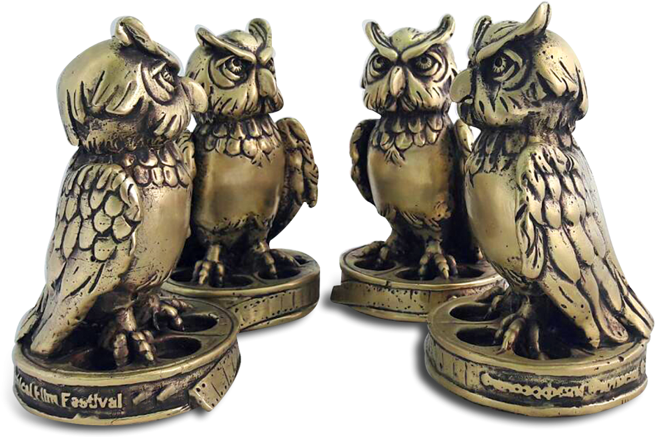 Pff “golden Owls” - Figurine (1024x711), Png Download