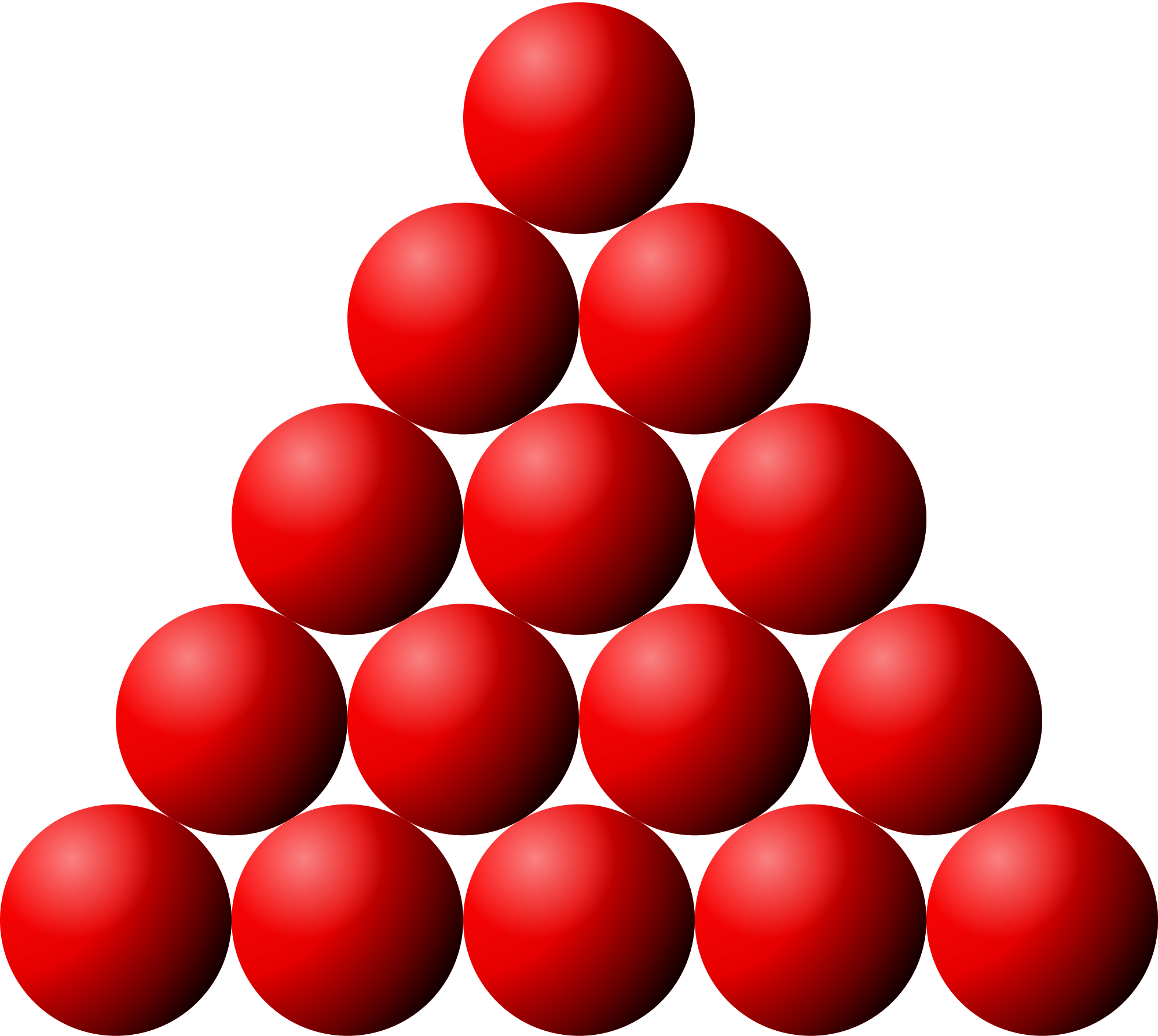 Open - Snooker Balls In Triangle (2000x1790), Png Download