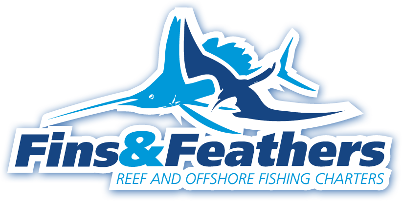 Fins & Feathers, Reef And Offshore Fishing Charters - Miami Fishing Charters Logos (822x412), Png Download