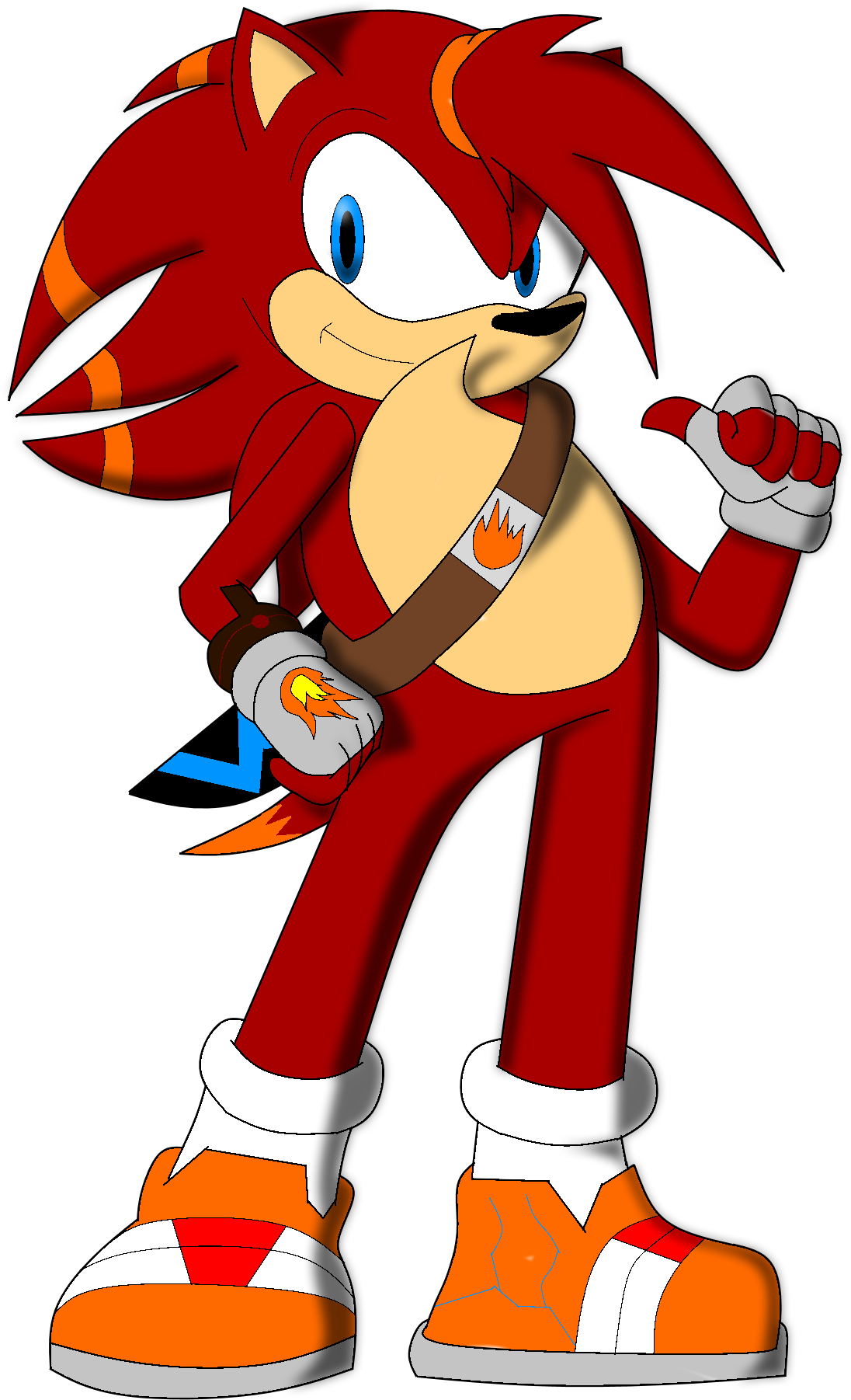 Icee The Hedgehog - Gauntlet The Hedgehog (1611x2106), Png Download