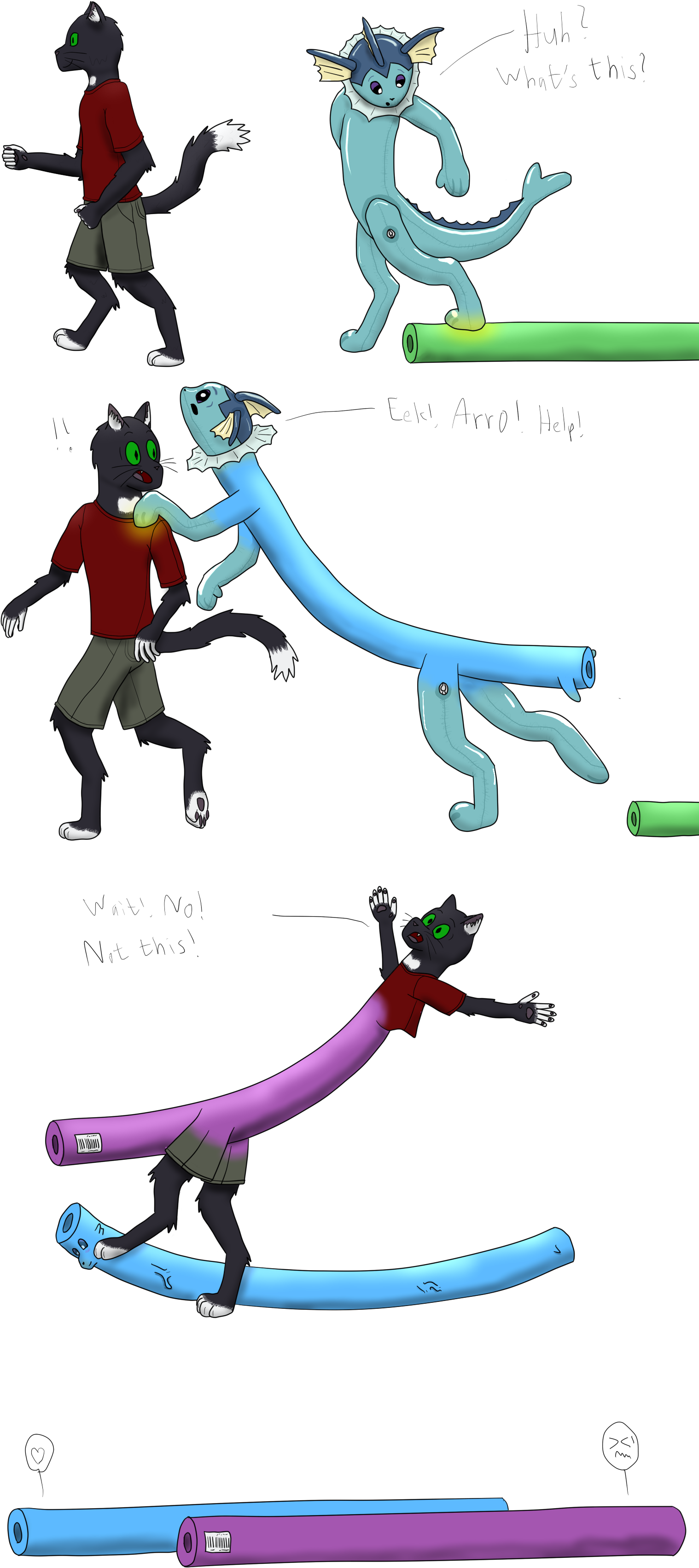 Highly Contagious Pool Noodle Disorder - Pool Noodle (1600x3500), Png Download