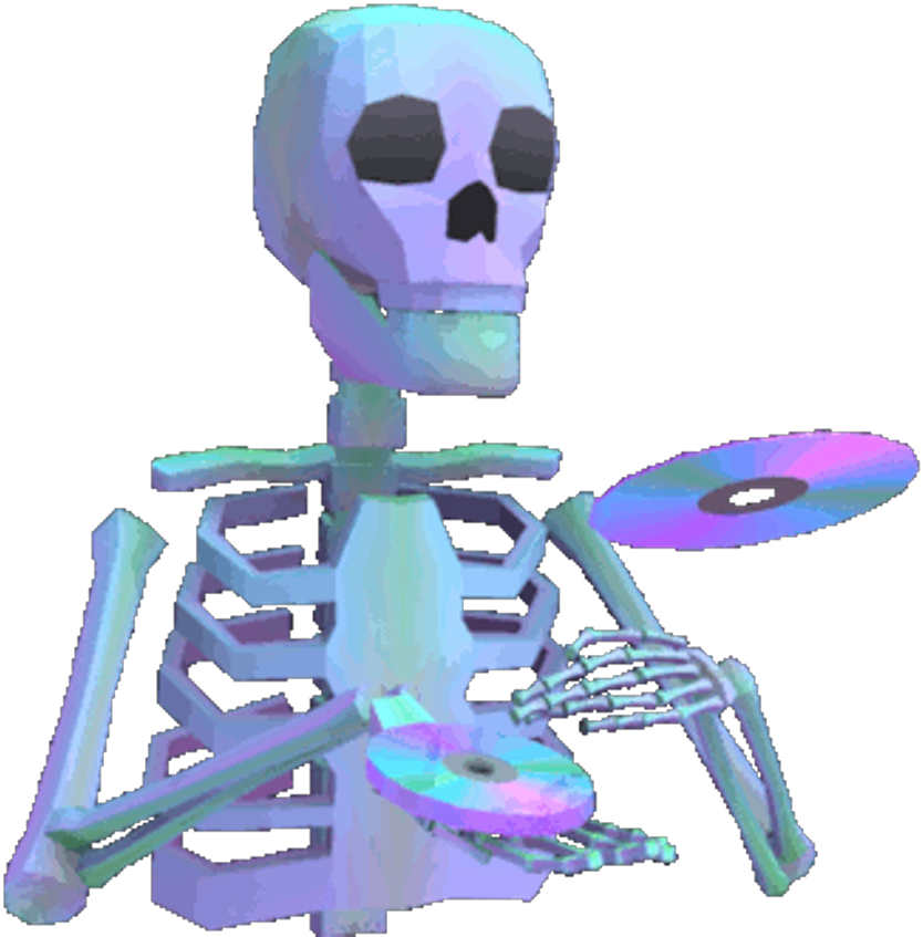 Cd Dvd Deathskelly Vapor Vaporwave Vaporwaveaesthetic (1024x1024), Png Download