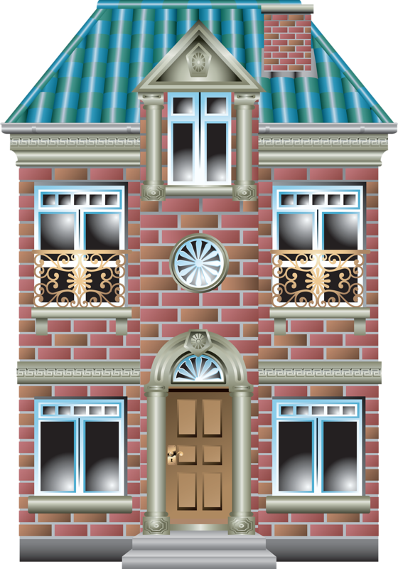 Д - Dessin Grande Maison (560x800), Png Download