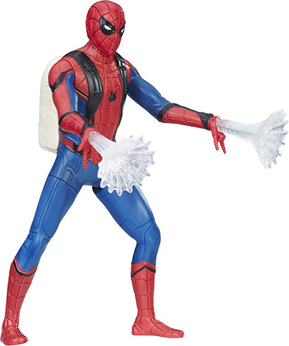 Spider Man Homecoming Web City Figure, Spider Man, - Spiderman Homecoming Action Figures Hasbro (411x492), Png Download