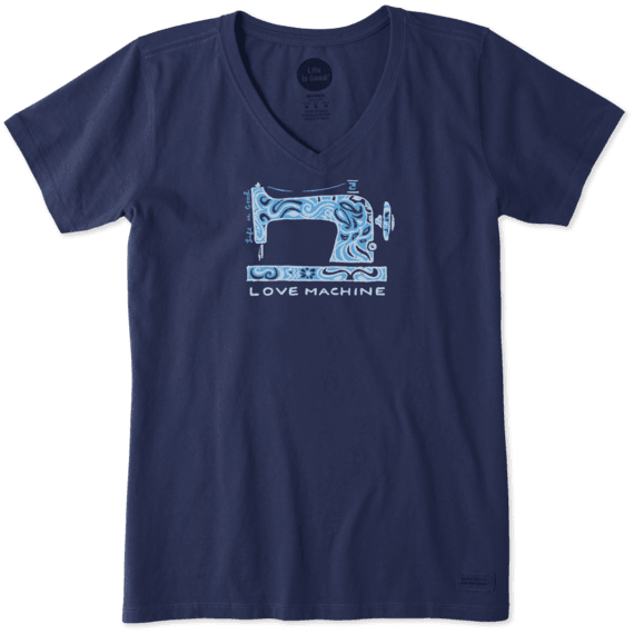 Women's Love Machine Crusher - Life Is Good Shirt Dog (570x570), Png Download