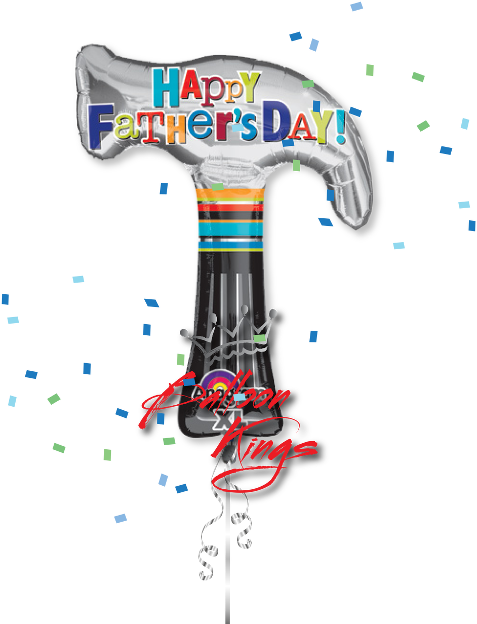 Happy Fathers Day Hammer - Father's Day Balloon - Hammer (1280x1280), Png Download