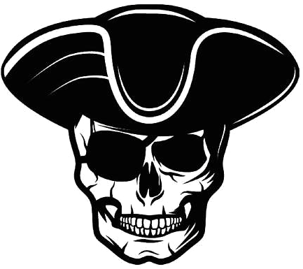Pirate Skull Png Free Download - Pirate Skull Logo Png (570x429), Png Download