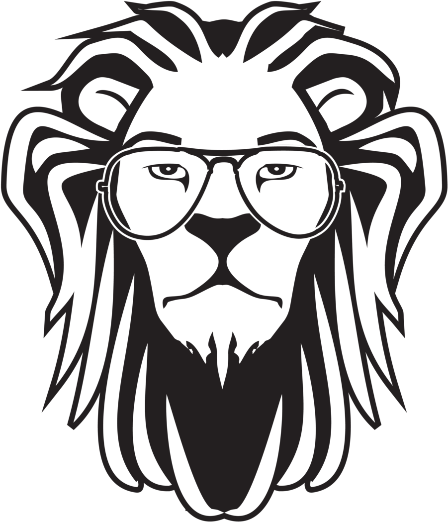 Full Lion In Black Rgb Format=1000w (1000x1148), Png Download