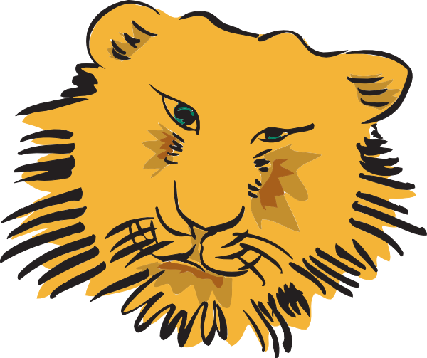 Tiger Face Art Svg Clip Arts 600 X 503 Px (600x503), Png Download