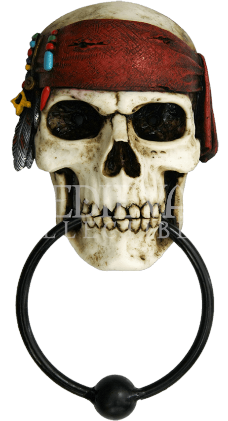 Pirate Skull Door Knocker - Door Knocker (850x850), Png Download