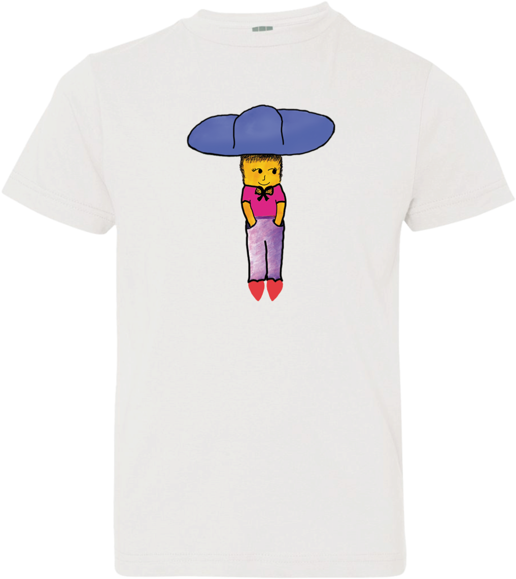 Boy In Mexican Hat Youth Jersey T-shirt - Longboard (1155x1155), Png Download
