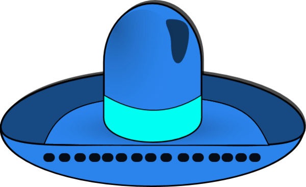 Mexican Hat Clip Art Clipart - Sombrero Clipart (600x366), Png Download