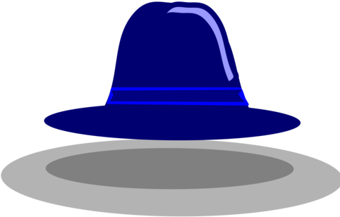 Top Hat Square Academic Cap Cowboy Hat Party Hat - H Is For Hat Clipart (481x340), Png Download