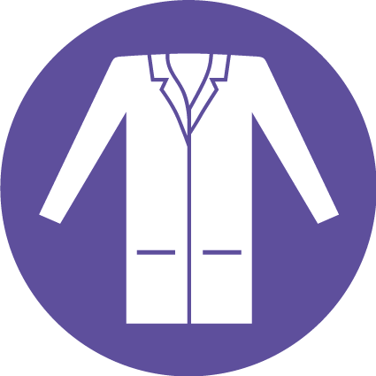 Gloves Clipart Lab Coat - Lab Coats Must Be Worn In This Area Sign (425x425), Png Download