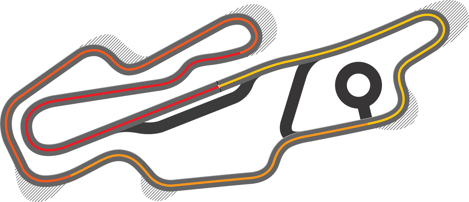 Race Track Png Picture - Race Track Png (1600x691), Png Download