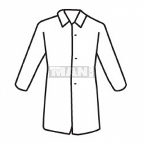 West Chester 3511 Sbp White Lab Coat, No Pocket - Lab Coat Drawing (800x600), Png Download