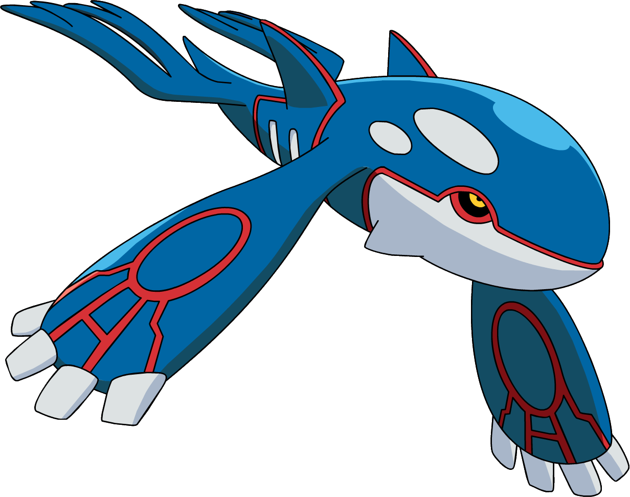 382kyogre Ag Anime 2 - King Of Water Pokemon (1232x971), Png Download