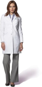 Women's Tailored Lab Coat - Doctor Coat For Women (347x347), Png Download